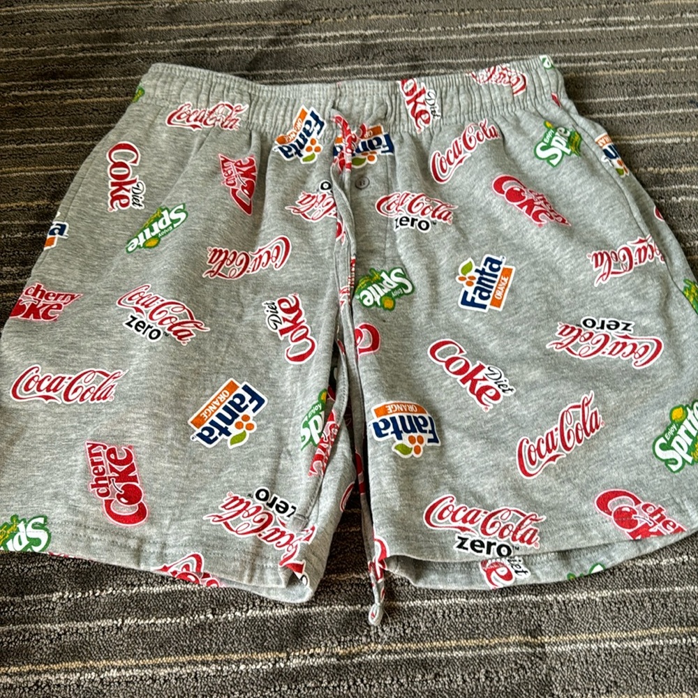 Coke a cola sweat shorts